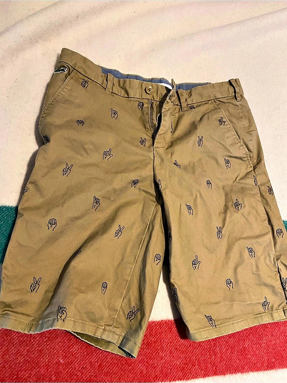 Lacoste Live shorts Live Men's Patterned Shorts Waist 32